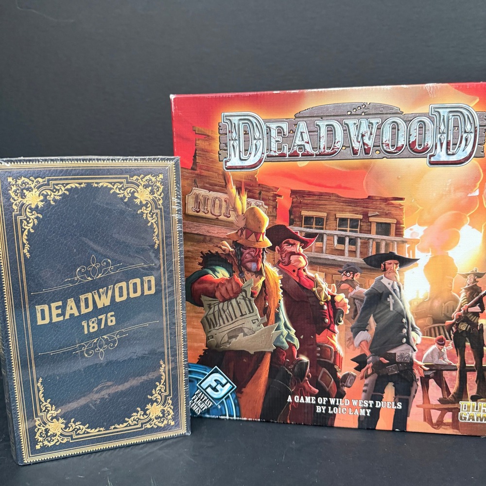 Deadwood Board Game & Deadwood 1876 Card Game Bundle Wild West Strategy Duels